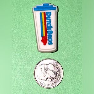 (10 for $15) DUTCH BROS White Crocs Shoes Charms